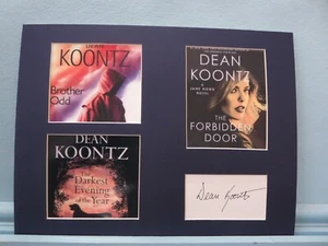 Famed Horror writer Dean Koontz - Author of "Brother Odd" et al & his autograph - Picture 1 of 2
