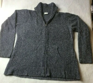 Columbia Grey Sweater Full Zip Long Sleeve collared size XL - Picture 1 of 5