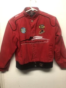 Dale Earnhardt Jr  #8 NASCAR Red Denim Jacket JH DESIGNS RITZ Kids Sz M 7-8 - Picture 1 of 11