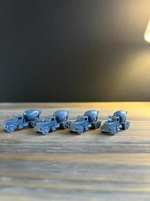 N SCALE  1:160 CEMENT TRUCK CONCRETE MIXER (4pk) - Image 1 of 4