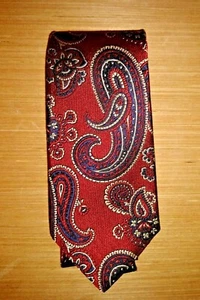 ROUNDTREE & YORKE Paisley Unique Men Neck Tie Necktie 100% Silk VINTAGE ❤️ ts17j - Picture 1 of 8