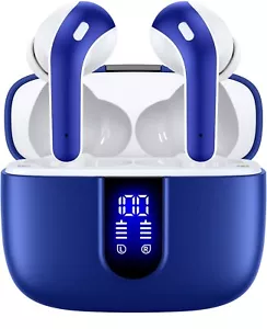 TAGRY Bluetooth Headphones Wireless Earbuds 60H Playback LED Display IPX5 - Picture 1 of 4