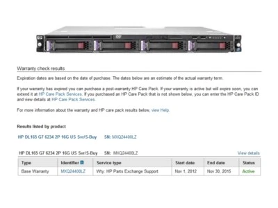 HP Proliant DL165 G7 (2012) Foto 1 de 4