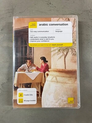 Teach Yourself Arabic Conversation 3 Audio CDs and Booklet SHIPS FREE *NEW* - Image 1 of 2