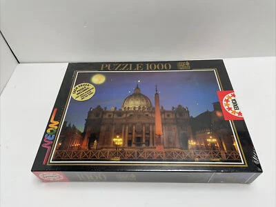 Saint Peter’s EDUCA NEON SERIES GLOW IN DARK 1000 PC PUZZLE NEW SEALED - Image 1 of 4