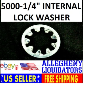 BOX OF 5000! NEW 1/4" INTERNAL TOOTH LOCK WASHERS STEEL/ZINC FREE SHIPPING NH - Bild 1 von 8