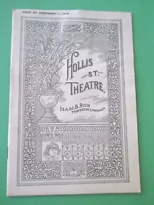 11- 1905 - Programma Teatro di Strada Hollis - Il Mercante di Venezia - Foto 1 di 3