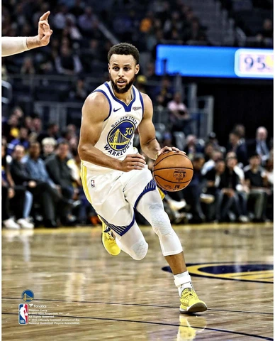 Stephen Curry Golden State Warriors Unsigned Dribbling 8" x 10" Photo - Fanatics Cover