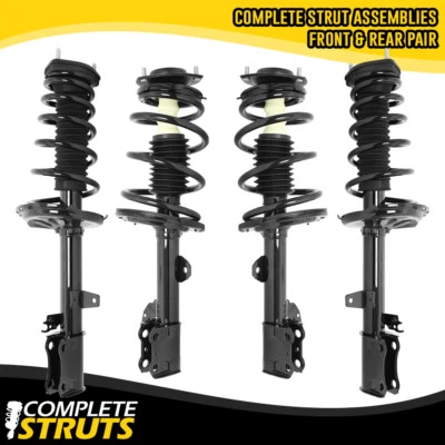 Front & Rear Quick Complete Strut Assemblies for 2008-2013 Toyota Highlander FWD Foto 1 de 2
