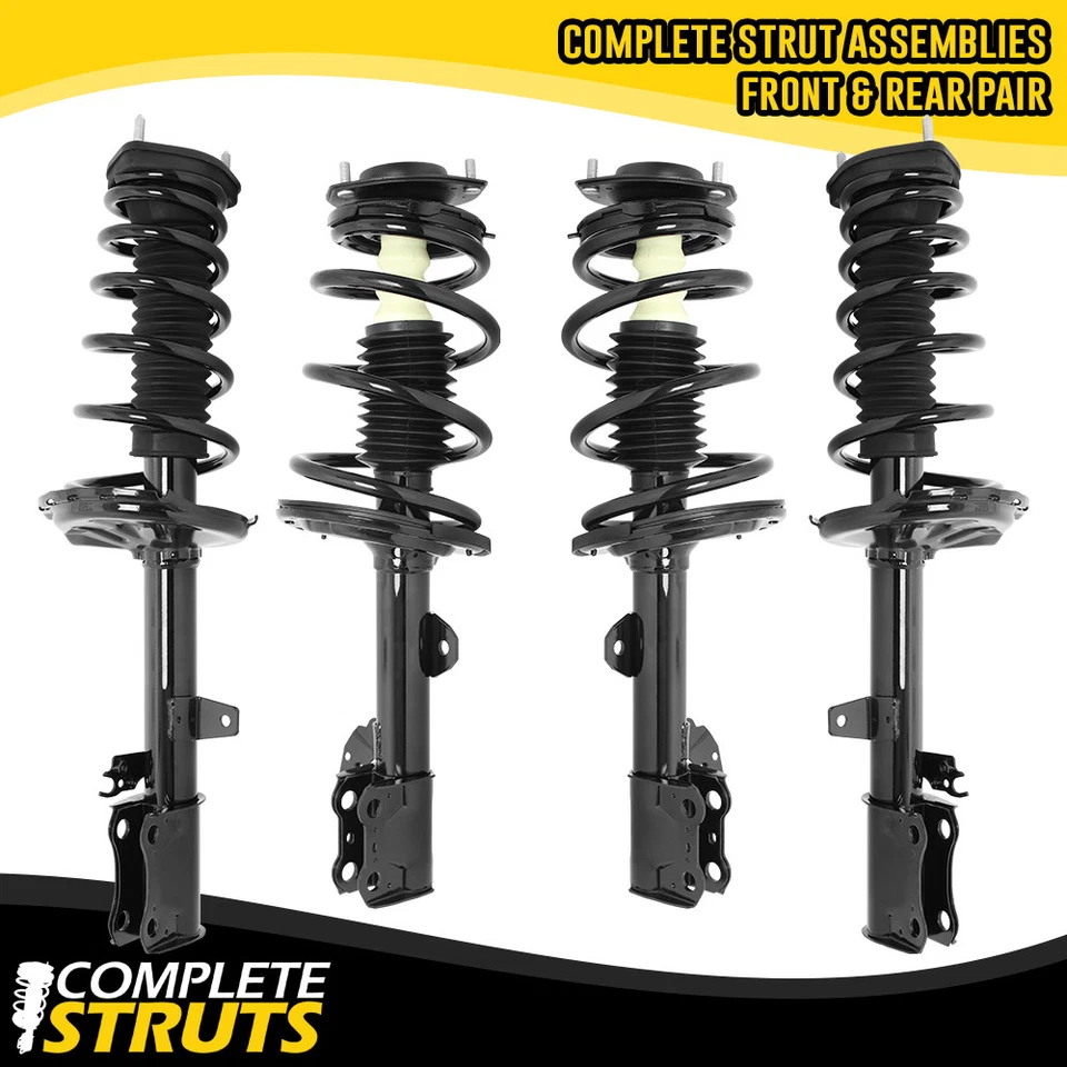 Front & Rear Quick Complete Strut Assemblies for 2008-2013 Toyota Highlander FWD - Image 1 of 2
