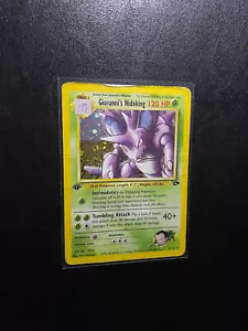 Pokemon - HOLO - First Edition Giovanni's Nidoking Gym Challenge 7/132 DMG - Bild 1 von 3