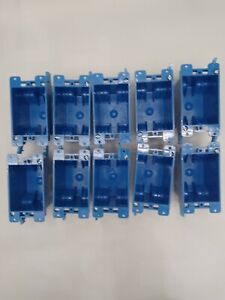 Caja De Pared Eléctrico Azul 4-Gang interior de plástico nuevo trabajo estándar Interruptor/salida 