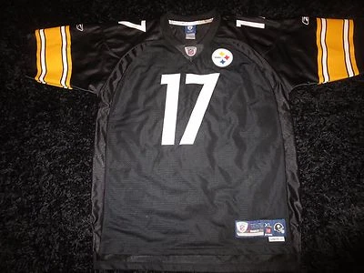 匹兹堡钢人队 #17 华莱士锐步 NFL 足球球衣 XL — 第 1/4 张图片
