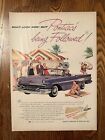 1957 Pontiac Star Chief convertible purple car photo vintage print ad