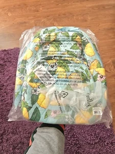 Vera Bradley Cotton Essential Compact Backpack Lemon Grove - Picture 1 of 4