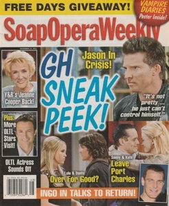 Soap Opera Weekly 29 novembre 2011 CASEY JON DEIDRICK-VAMPIRE DIARIES PIEGA CENTRALE - Foto 1 di 1