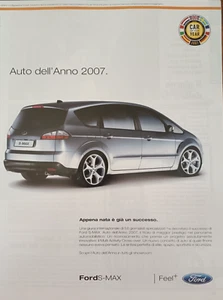 Clipping Pubblicità Advertising 2007 FORD S-MAX Appena Nata è Già un Successo - Picture 1 of 1