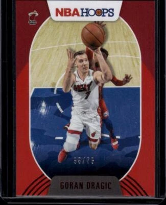 Baloncesto Panini Hoops 2020-21 rojo #165 Goran Dragic 36/75 Miami Heat ID:41800 Foto 1 de 2