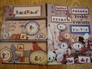 TEDDY N FRIENDS COUNTED CROSS STITCH PATTERN Dale Burdett TEDDY BEARS - Picture 1 of 1
