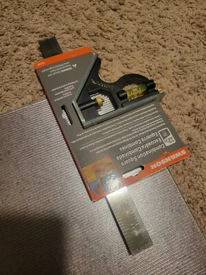 Swanson Tool TC132 12-Inch Combo Square Cast Zinc Body Stainless Steel Blade NEW - Image 1 of 4