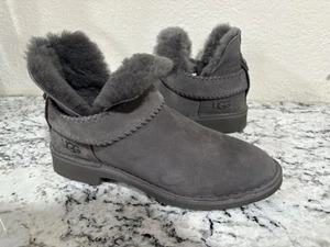 UGG Mckay Suede Sheepskin Gray Ankle Boots Booties Shoe Women’s Size US 7 - Picture 1 of 20