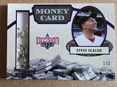 Decision 2024 Steve Scalise Money Card Shredded #MO10 Purple Foil #'d 1/2 - Image 1 of 2