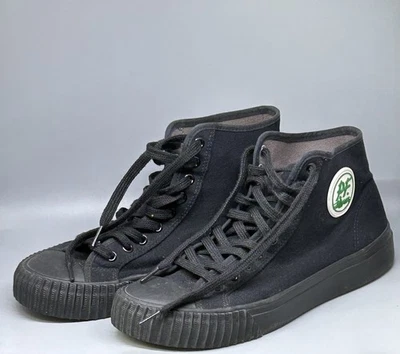 Tenis PF Flyers "The Sandlot" de caña alta para hombre talla 12 de lona negra *Bonitos* Foto 1 de 4