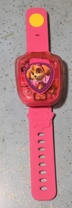 2018 VTECH PAW PATROL-SKYE PINK TALKING CHILD'S GAME WRIST WATCH EUC NO BOX - Picture 1 of 14
