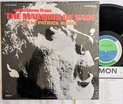 Patrick Magee SELECTIONS FROM THE MARQUIS DE SADE Caedmon TC 1214 lp SHRINK - Image 1 of 4