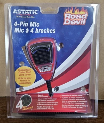 MICRO ASTATIC ROAD DEVIL RD104E 4pin Verstärker RADIO CB CiBi CRT PRESIDENT TURNER   - Bild 1 von 4