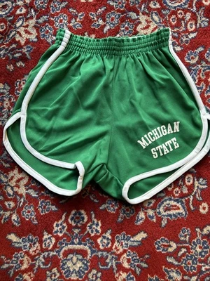 Pantalones cortos vintage Soffe para mujer pequeños Michigan State años 70 80 nuevos sin etiquetas Foto 1 de 4