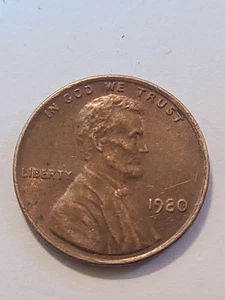 1980 lincoln penny no mint mark rare - Picture 1 of 7