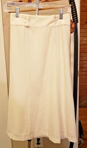 Preowned - Avenue Stretch - Lined Off-White / Creme Colored A-Line Skirt - Sz 24 - Picture 1 of 7