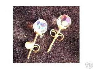 EARRINGS Posts Studs AB Stunning Made With Glittering SWAROVSKI CRYSTAL - Picture 1 of 1