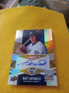 2009 upper deck auto Matt Antonelli Rookie San Diego Padres # 107. - Picture 1 of 2