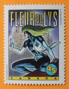 Canada 45 cent stamp 1995 MNH # 1583 Comic Book Superheroes Fleur de Lys - Picture 1 of 1