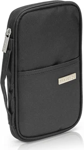 Reisepass Tasche, Reiseunterlagen Organizer für Damen und Herren, Wasserdicht Fa - Bild 1 von 7