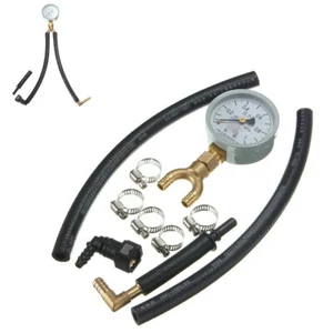Gasoline Fuel Injection Pump Pressure Tester Gauge Kit Car System Test Tool Set - Picture 1 of 8