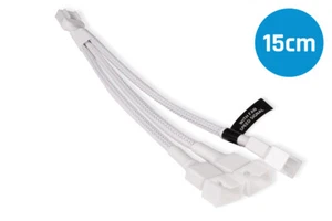 (39,33 EUR/m) Alphacool Y-Kabel 4Pin PWM auf 3x 4Pin PWM - Weiß 15cm - Bild 1 von 3