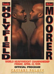 Evander Holyfield v Michael Moorer 1994 Program - Picture 1 of 1