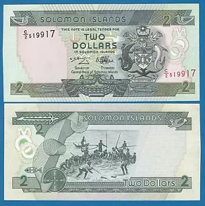 Solomon Islands 2 Dollars P 18 ND (1997) UNC - Picture 1 of 1