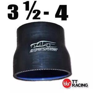 Silicone Straight Reducer Joiner Hose 89mm - 102mm / 3.5" - 4" (4-ply) Black - Picture 1 of 7