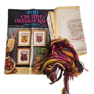 Kit de bordados Avon Creative Needle Craft Crewell fotos de frutas de feria de campo - Imagen 1 de 7