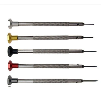 Horotec MSA01.201 Watchmaker Screwdriver Light Blue Aluminium Head Ball Bearings - Image 1 of 3