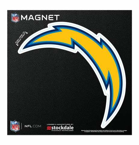 LOS ANGELES CHARGERS 6"X6" DIE-CUT MAGNET FOR INDOOR OR OUTDOOR USE HIGH QUALITY Cover