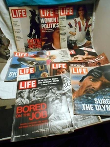 mixed Lot of 12 Life Magazine year 1972 Advertisments Nixon Olympics Vietnam - Picture 1 of 4