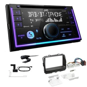JVC KW-DB95BT Autoradio Bluetooth DAB+ für KIA Carens IV ab 2013 in schwarz - Bild 1 von 6