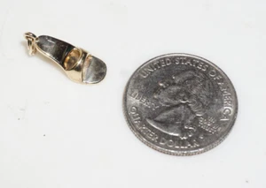 14k Yellow Gold Vintage High Heel Shoe Charm/Pendant 6923d - Picture 1 of 5