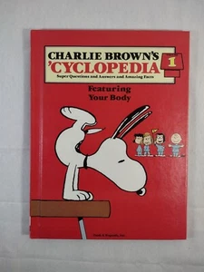 Original Vintage 1980 Charlie Brown Cyclopedia #1 Hardcover Book Snoopy - Bild 1 von 4