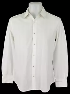 ESPRIT Mens White L/S EVENING DRESS SHIRT Embroidered - 16" - M - 44" - RRP £105 - Picture 1 of 15